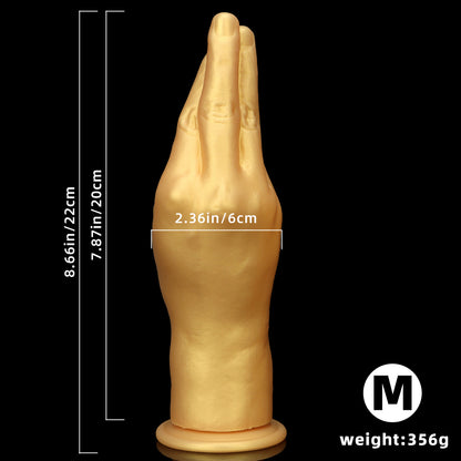 TORSO DILDO HUGE ANAL SILICONE 11 INCH GOLD