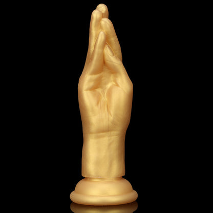 TORSO DILDO HUGE ANAL SILICONE 11 INCH GOLD