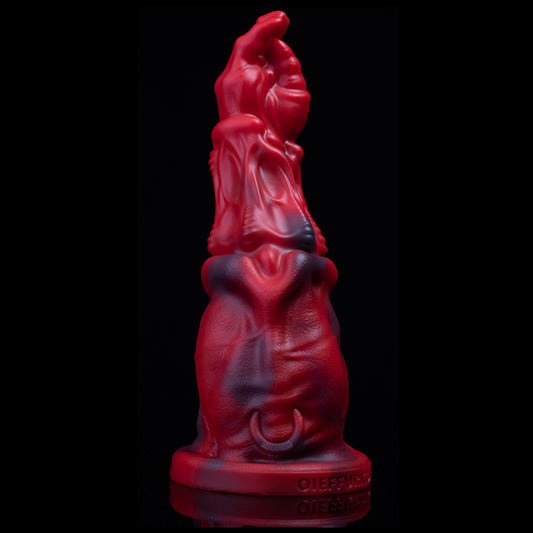 TORSO DILDO ANAL SILICONE 13 INCH RED HAND