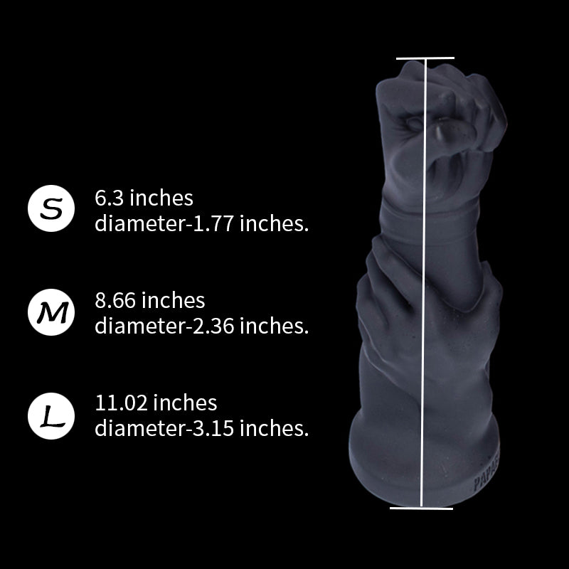 TORSO HUGE DILDO ANAL SILICONE 15 INCH BLACK