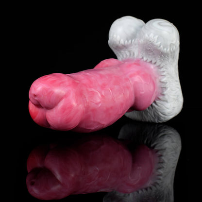 Godemichets à nœuds fantaisie en silicone 7 pouces rose