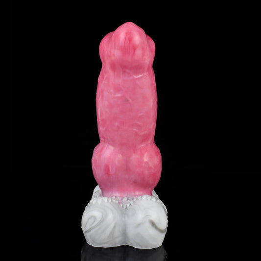 KNOTTED DILDOS FANTASY SILICONE 7 INCH PINK