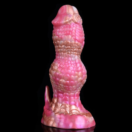 Godemichets Monstres en Silicone Noués 7 pouces Rose