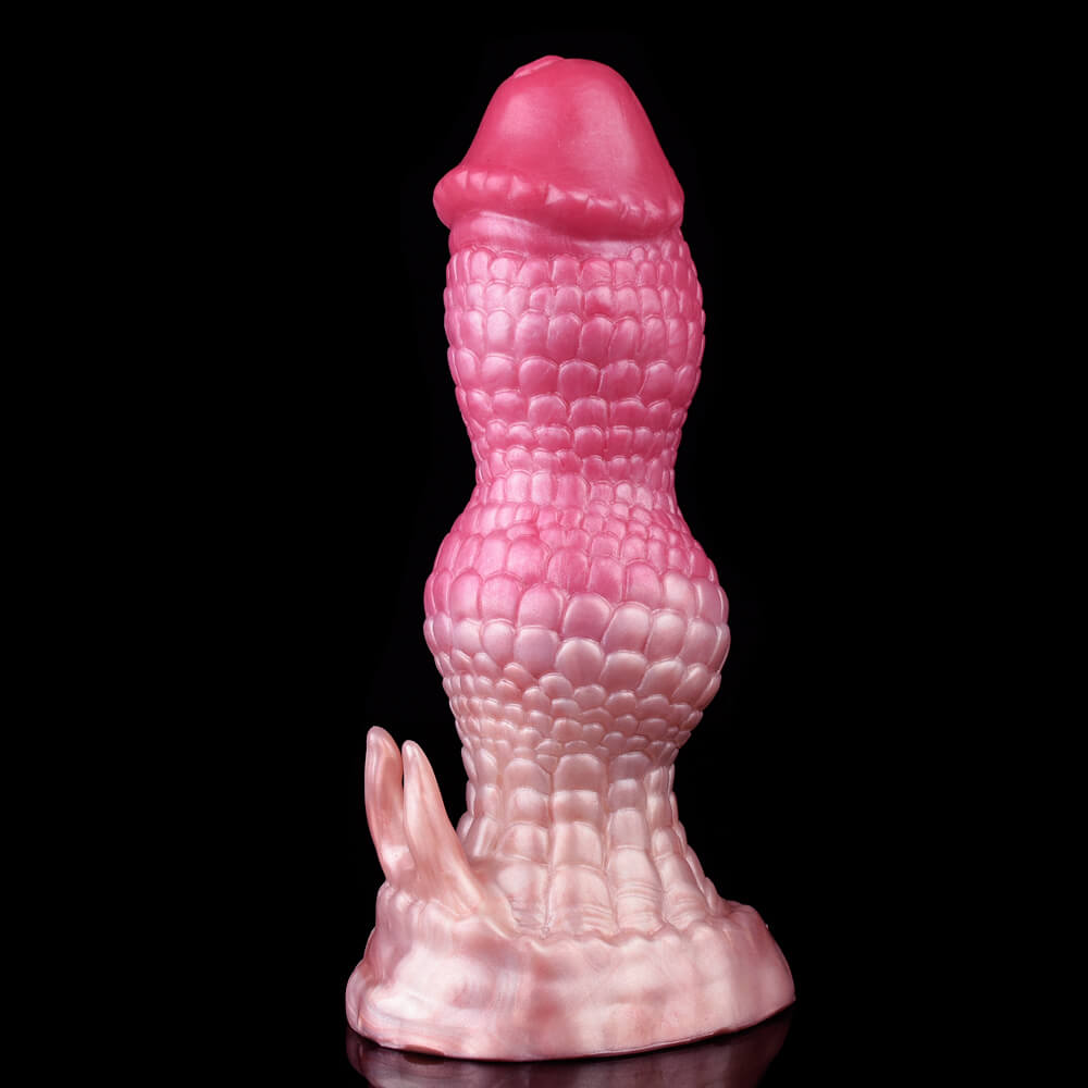 Gode ​​Monstre Noué En Silicone 7 Pouces Rouge