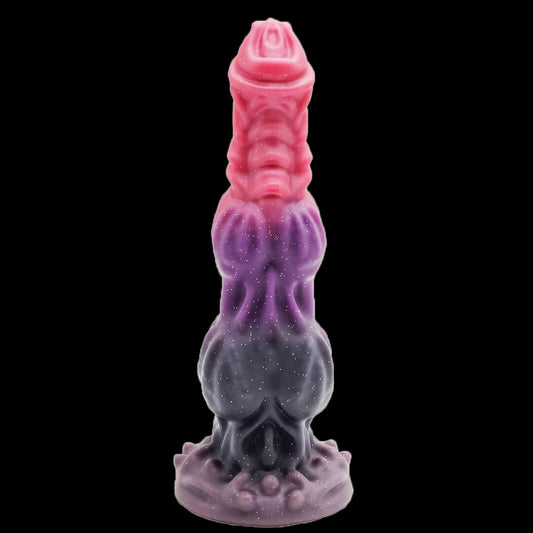 DOG DILDO KNOTTED MONSTER SILICONE 9 INCH
