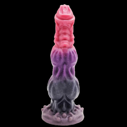 DILDO POUR CHIEN MONSTRE NOUÉ EN SILICONE 9 POUCES