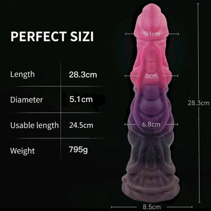 MONSTER DILDO KNOTTED 6INCH SILICONE