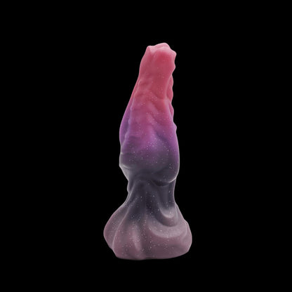 MONSTER DILDO KNOTTED FANTASY 8 INCH PURPLE