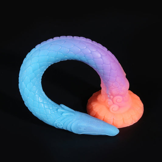 Gode ​​tentacule monstre en silicone de 18 pouces qui brille dans le noir