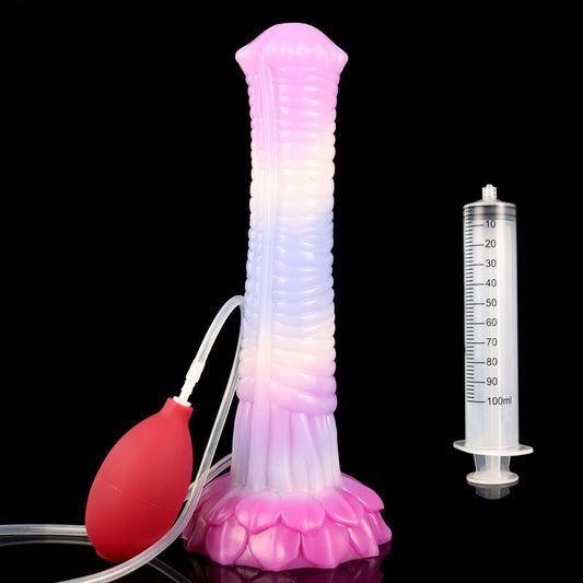 SQUIRTING DILDO HORSE SILICONE 10 INCH