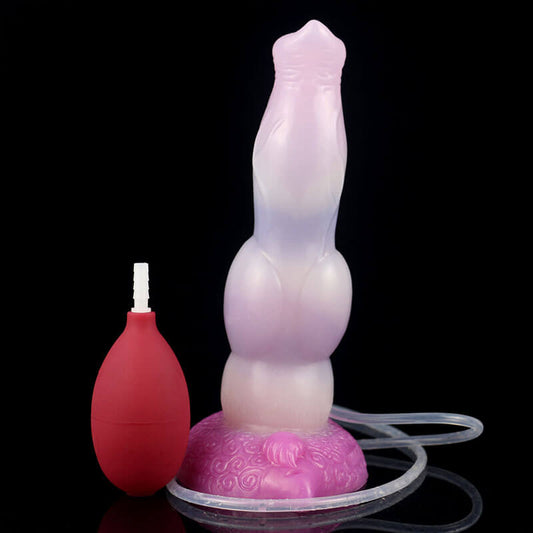 DILDO ÉJACULATEUR POUR CHIEN EN SILICONE 8 POUCES