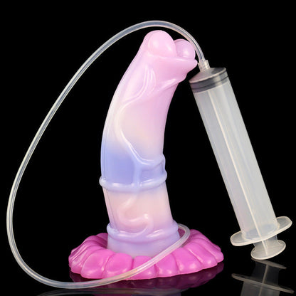 DILDO SQUIRTING CHEVAL SILICONE 8 POUCES ÉJACULANT