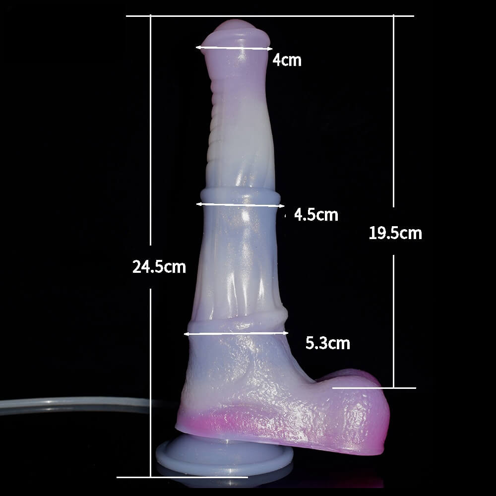 DILDO ÉJACULATEUR CHEVAL SILICONE 9 POUCES