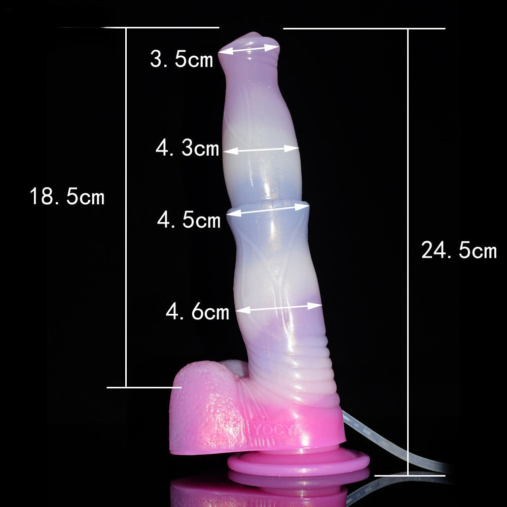 DILDO ÉJACULATEUR CHEVAL SILICONE 9 POUCES