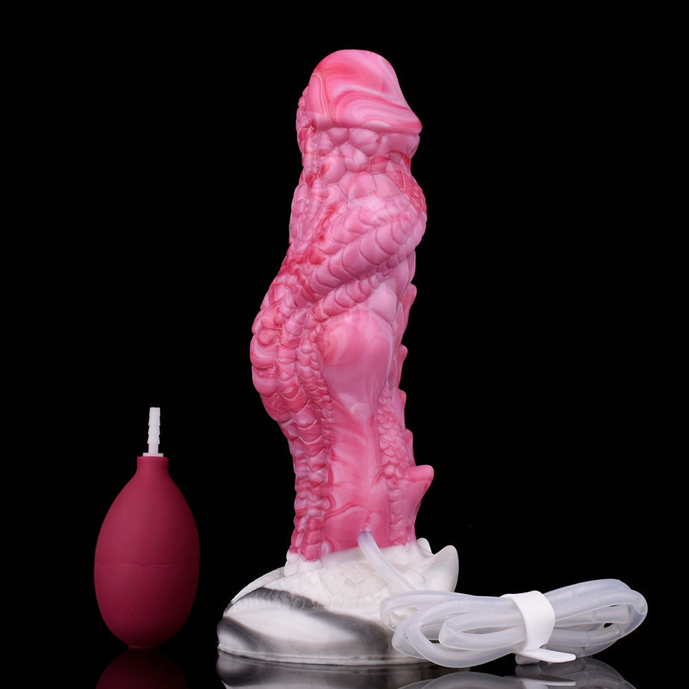 SQUIRTING DILDO MONSTER SILICONE 8 INCH PINK