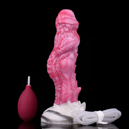 Gode ​​gicleur monstre en silicone de 20,3 cm, rose