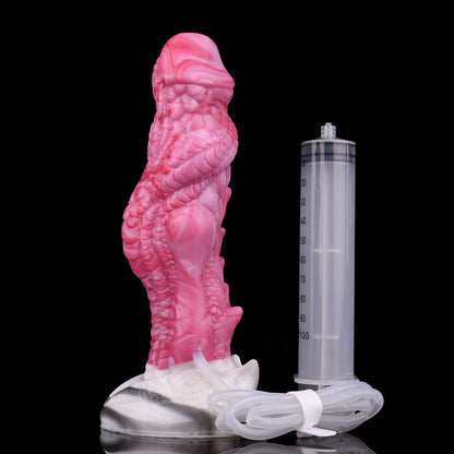 Gode ​​gicleur monstre en silicone de 20,3 cm, rose