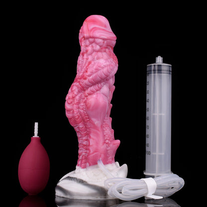 Gode ​​gicleur monstre en silicone de 20,3 cm, rose