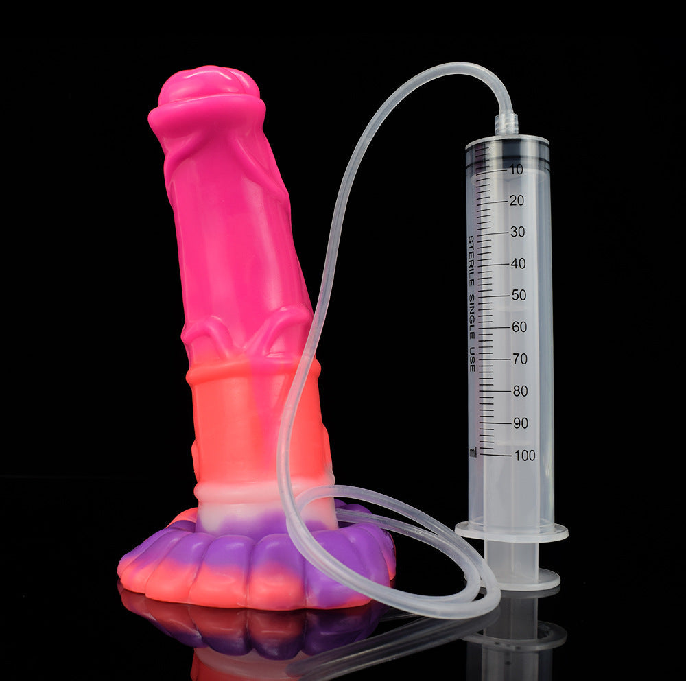 DILDO SQUIRTING CHEVAL ÉJACULANT 9 POUCES ROSE