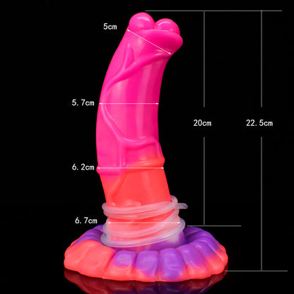 DILDO SQUIRTING CHEVAL ÉJACULANT 9 POUCES ROSE