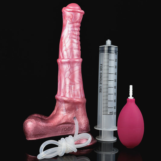 SQUIRTING DILDO HORSE EJACULATING SILICONE 9 INCH