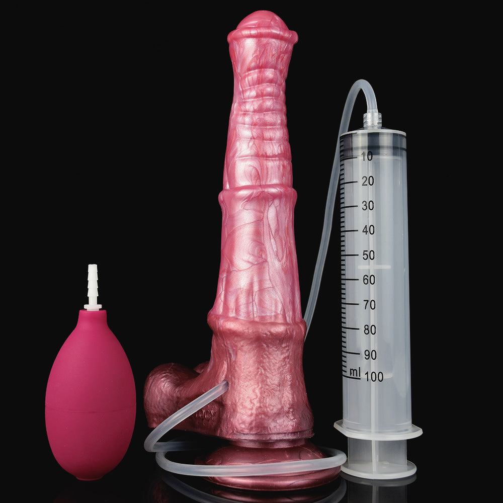 DILDO ÉJACULATEUR CHEVAL SILICONE 9 POUCES