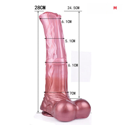 ÉNORME GODE HORSED SILICONE 14 POUCES ROSE