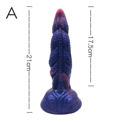 MONSTER DILDO KNOTTED SILICONE 8 INCH ANIMAL