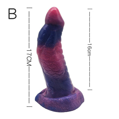 MONSTER DILDO KNOTTED SILICONE 8 INCH ANIMAL