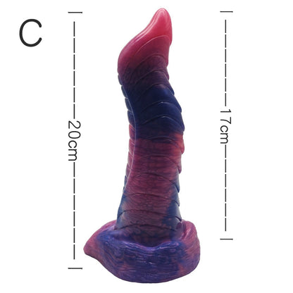 MONSTER DILDO KNOTTED SILICONE 8 INCH ANIMAL