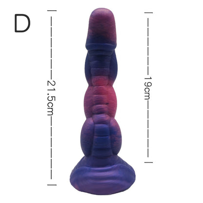 MONSTER DILDO KNOTTED SILICONE 8 INCH ANIMAL