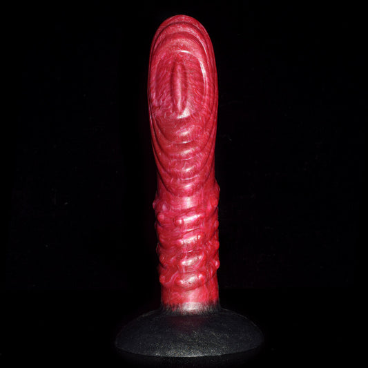 KNOTTED DILDO FANTASY SILICONE 8 INCH PINK