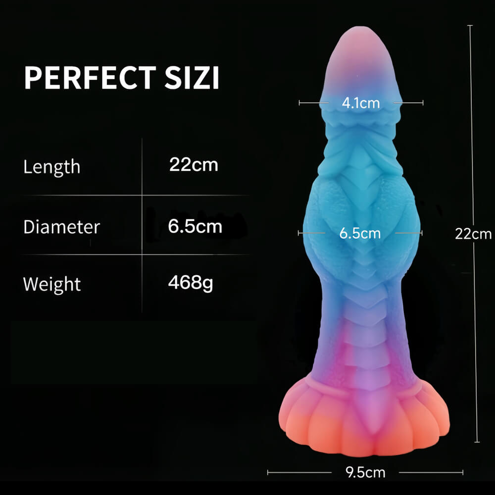 MONSTER DILDO GLOW IN THE DARK 7 INCH FANTASY