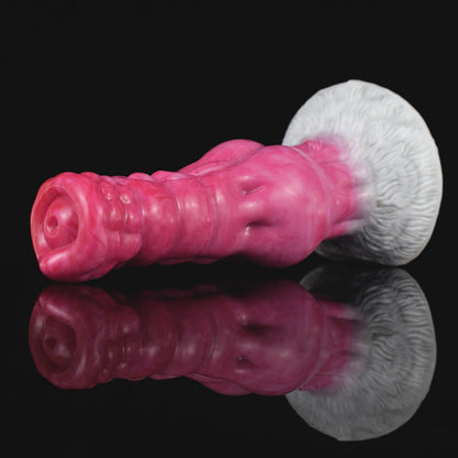 MONSTER DILDO KNOTTED SILICONE 7 INCH PINK