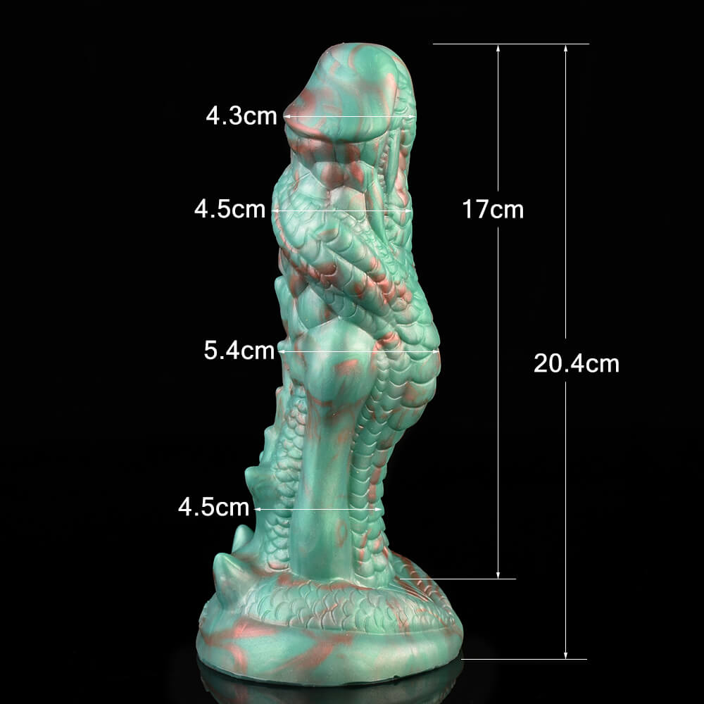 KNOTTED DILDO MONSTER SILICONE 8 INCH FANTASY