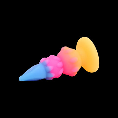 KNOTTED DILDO FANTASY GLOW IN THE DARK SILICONE 7