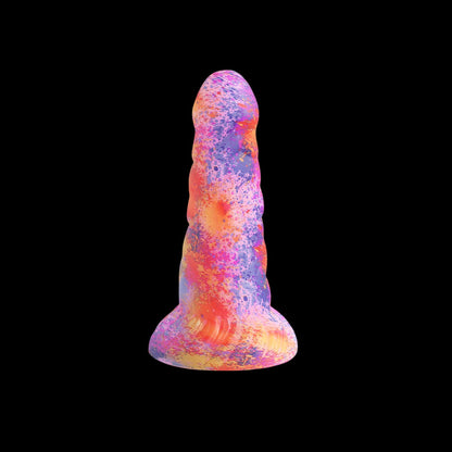 MONSTER DILDO KNOTTED SILICONE 7 INCH GLOW IN THE DARK