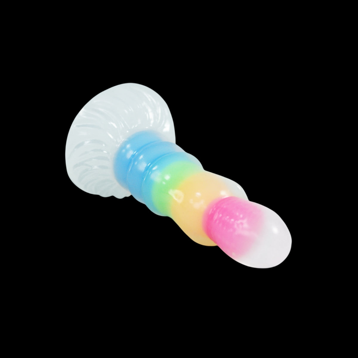 FANTASY DILDO KNOTTED SILICONE 7 INCH GLOW IN THE DARK