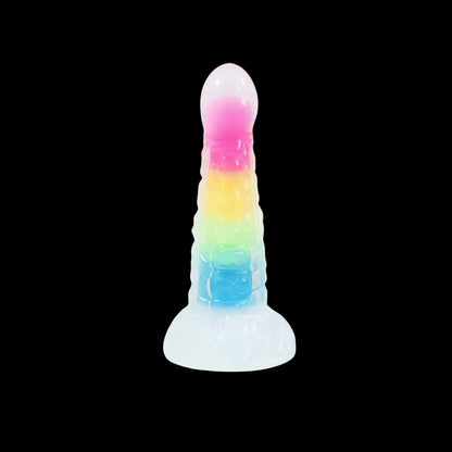 FANTASY DILDO KNOTTED GLOW IN THE DARK SILICONE 7 INCH