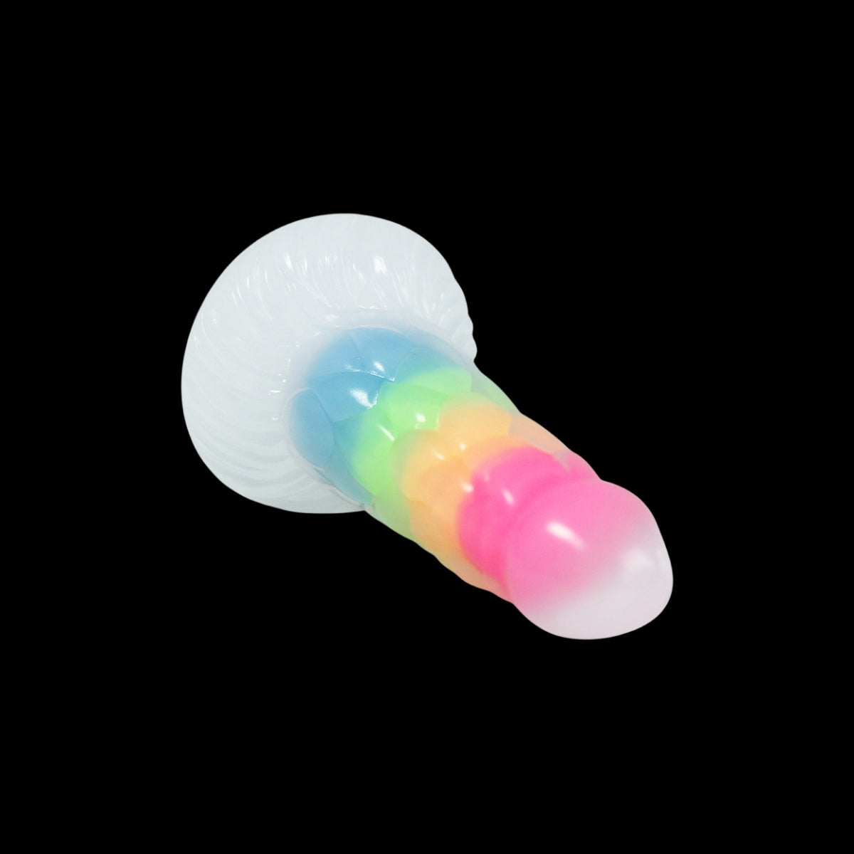 KNOTTED DILDO MONSTER SILICONE 7 INCH GLOW IN THE DARK