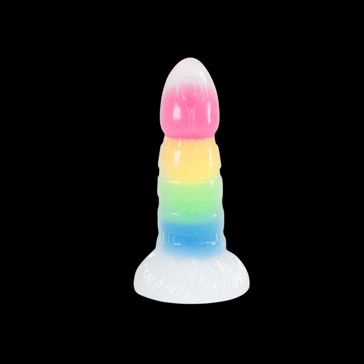 FANTASY DILDO KNOTTED GLOW IN THE DARK SILICONE 7 INCH