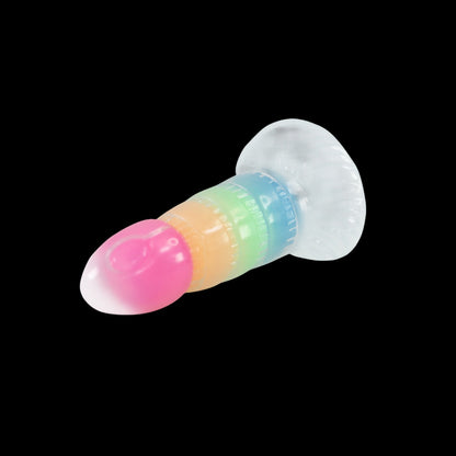 FANTASY DILDO KNOTTED GLOW IN THE DARK SILICONE 7 INCH