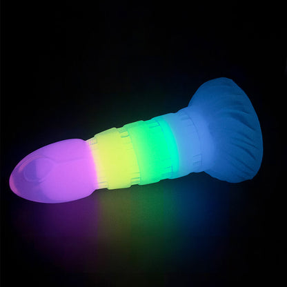 FANTASY DILDO KNOTTED GLOW IN THE DARK SILICONE 7 INCH