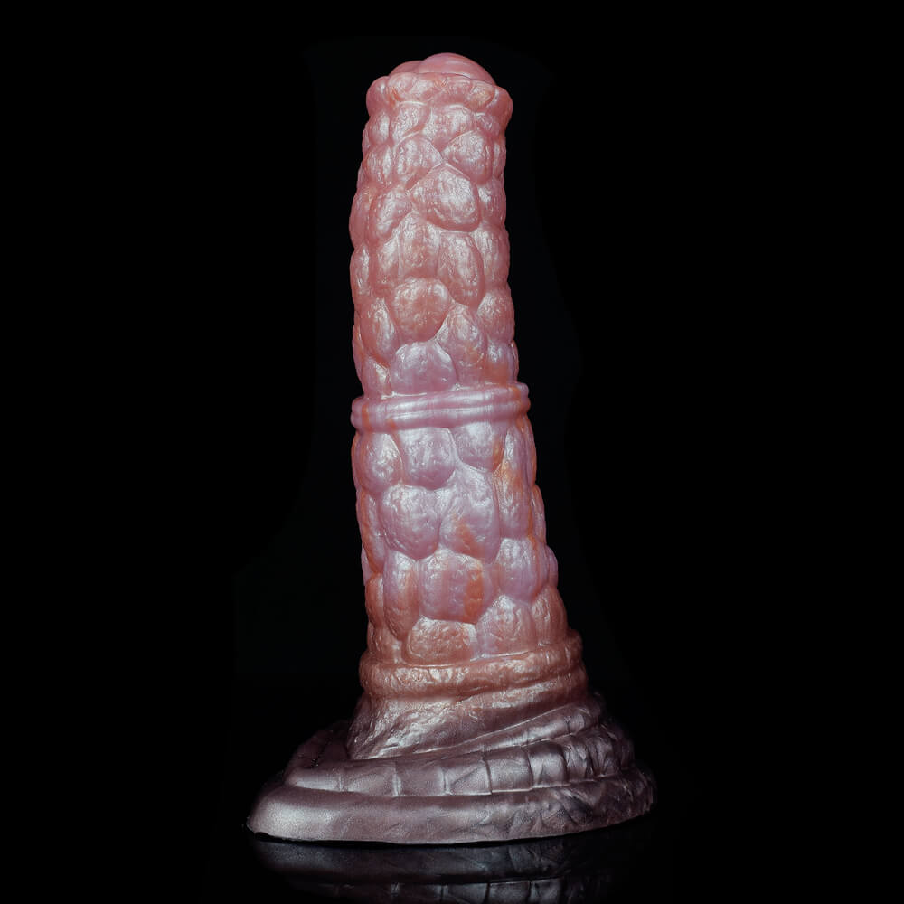 DILDO CHEVAL NOUÉ EN SILICONE 7 POUCES CHAIR