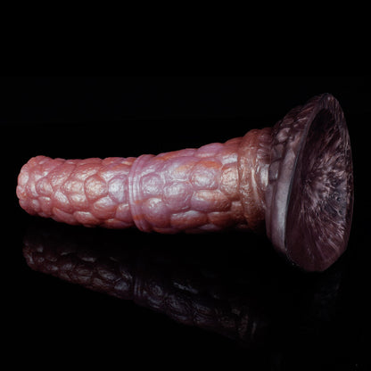 DILDO CHEVAL NOUÉ EN SILICONE 7 POUCES CHAIR