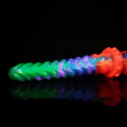 HUGE DILDO KNOTTED SILICONE 13 INCH  BLE SIDED