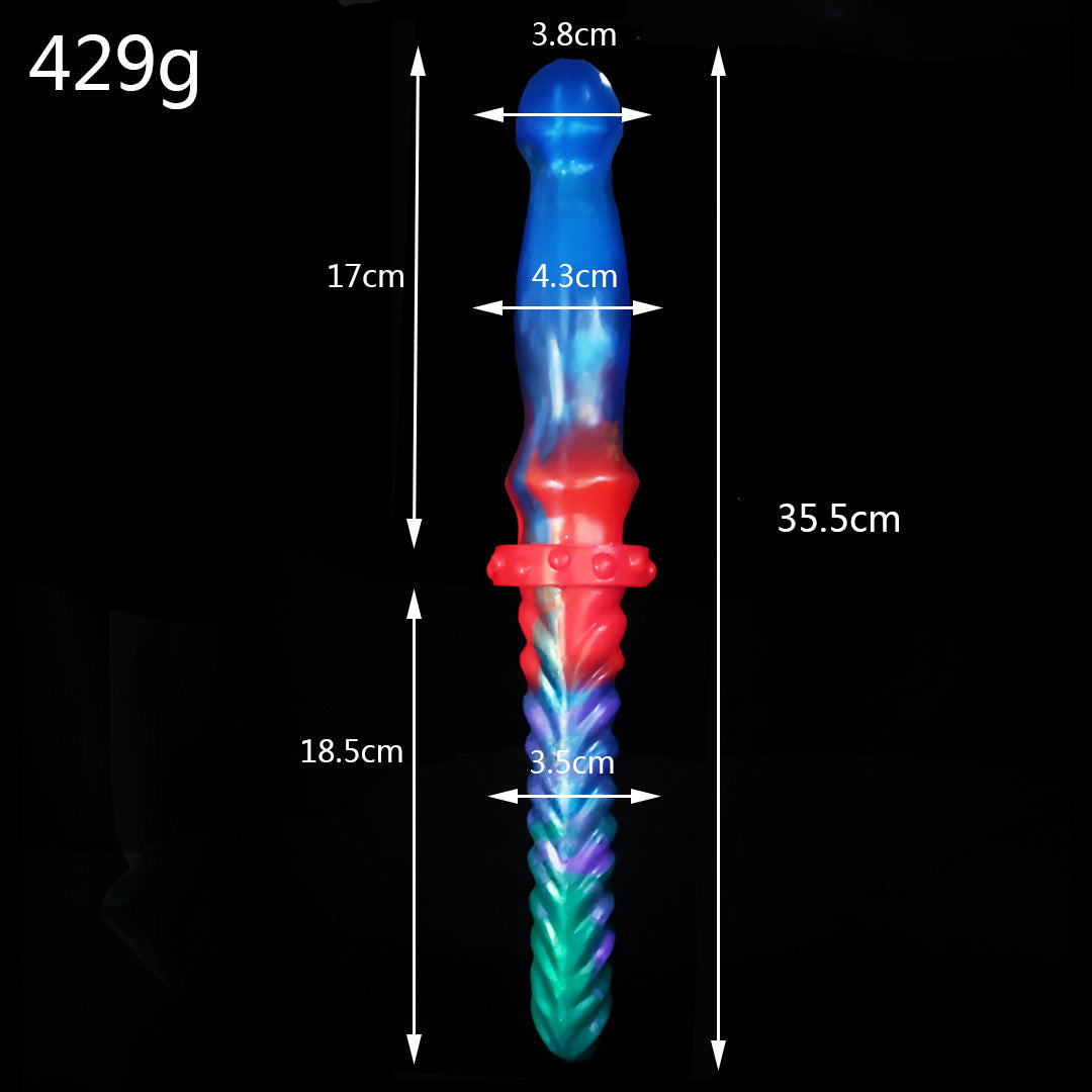 ÉNORME GODE NOUÉ EN SILICONE 13 POUCES BLE CÔTÉ