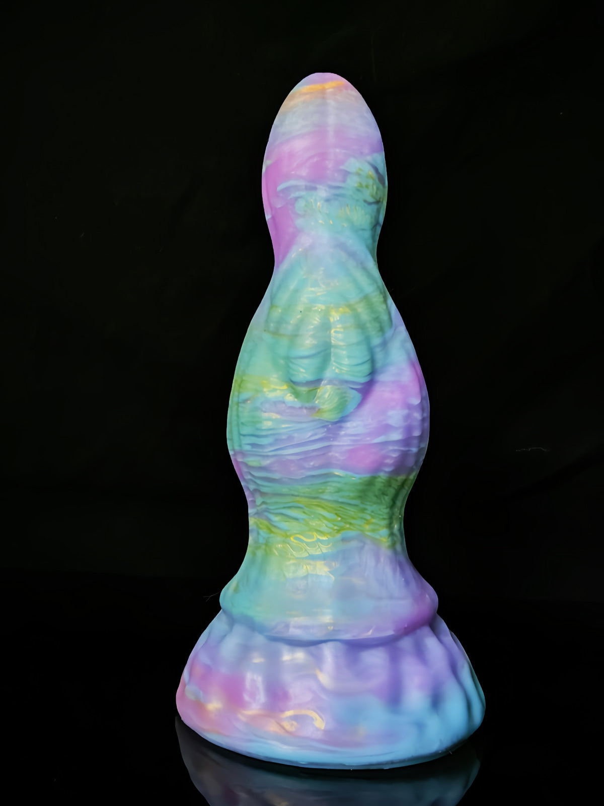 MONSTER DILDO KNOTTED SILICONE 8 INCH