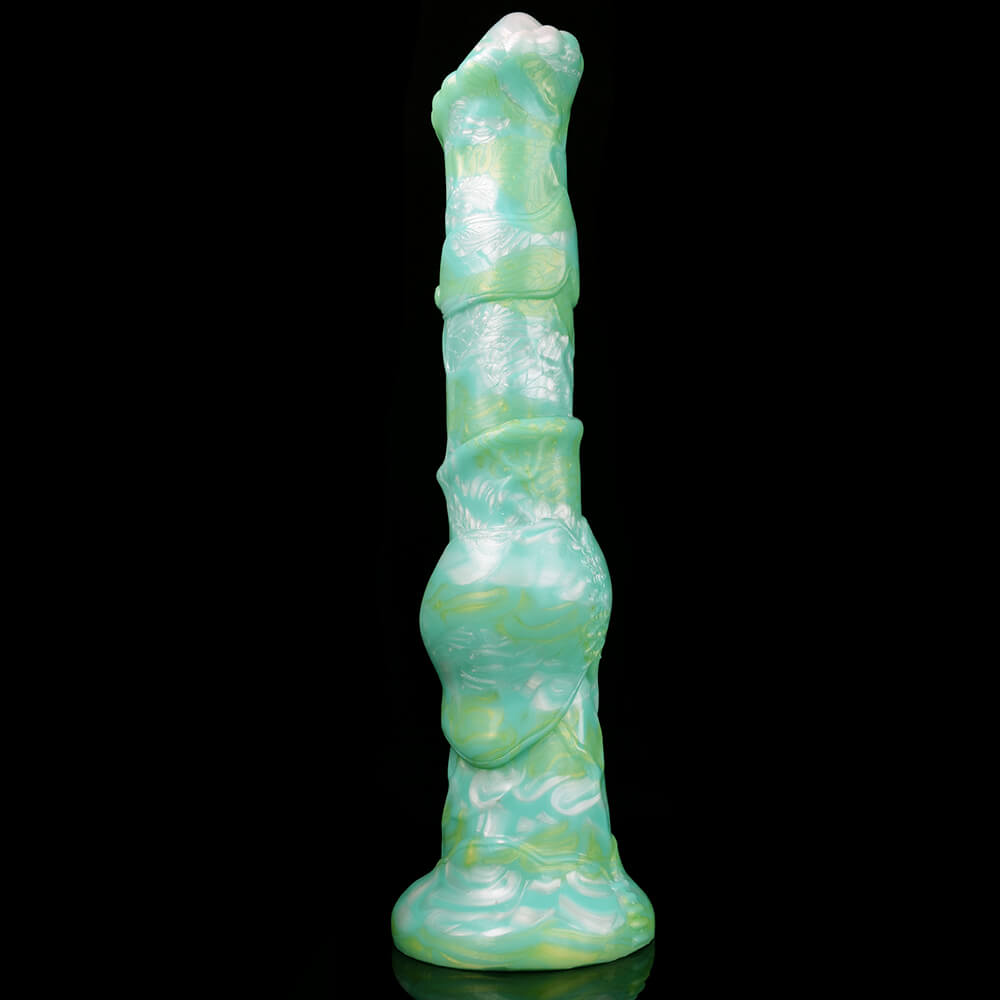 DILDO CHEVAL GÉANT EN SILICONE 12 POUCES VERT