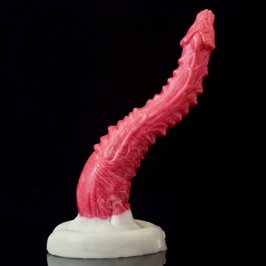 Gode ​​tentacule monstre à pointes en silicone 10 pouces rose